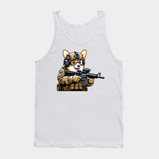 Tactical Corgi Tank Top